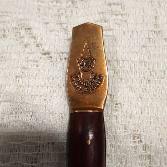 THAILAND PURE NICKEL BRONZE SET KNIVES - Picture 3 of 5